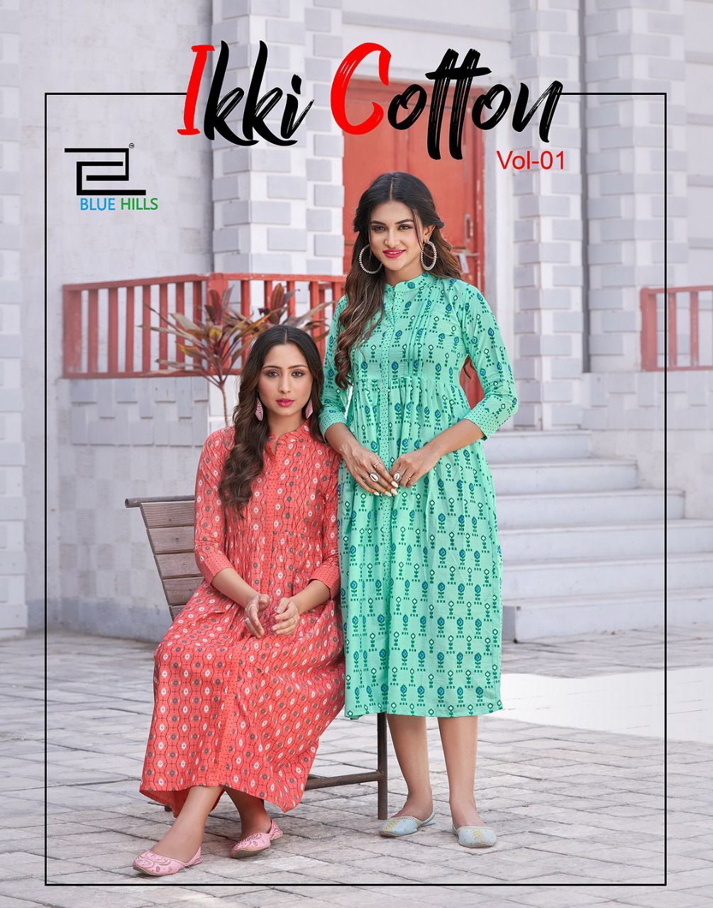 Blue Hills Ikki Cotton 1 Fancy Wear Cotton Designer Kurti Collection